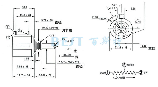 精密電位器3540 精密電位器3540