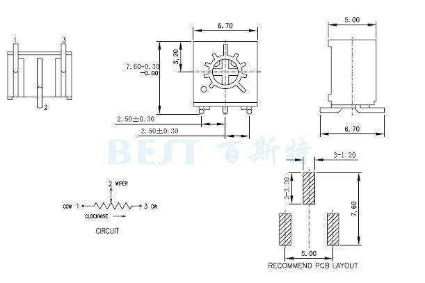 JML精密電位器3361S JML精密電位器3361S