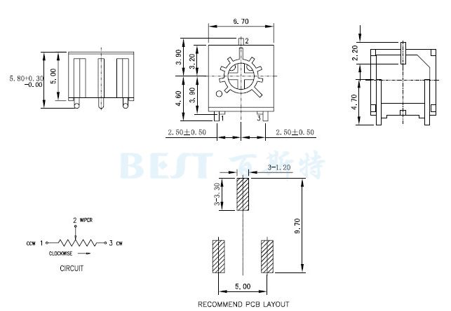JML精密電位器3361P JML精密電位器3361P