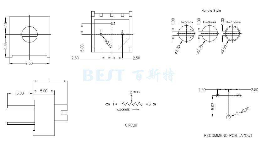 精密電位器3386F 精密電位器3386F